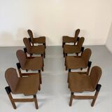 Set of 8 postmodern THONET FLEX chairs designed by Gerd Lange, vintage 80s.