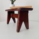 Vintage wooden plant stand stool