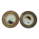 Quimper HB, pair of earthenware plates couple circa 1950