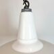 Industrial White Enamel Factory Pendant Lamp from Benjamin USA, 1960s