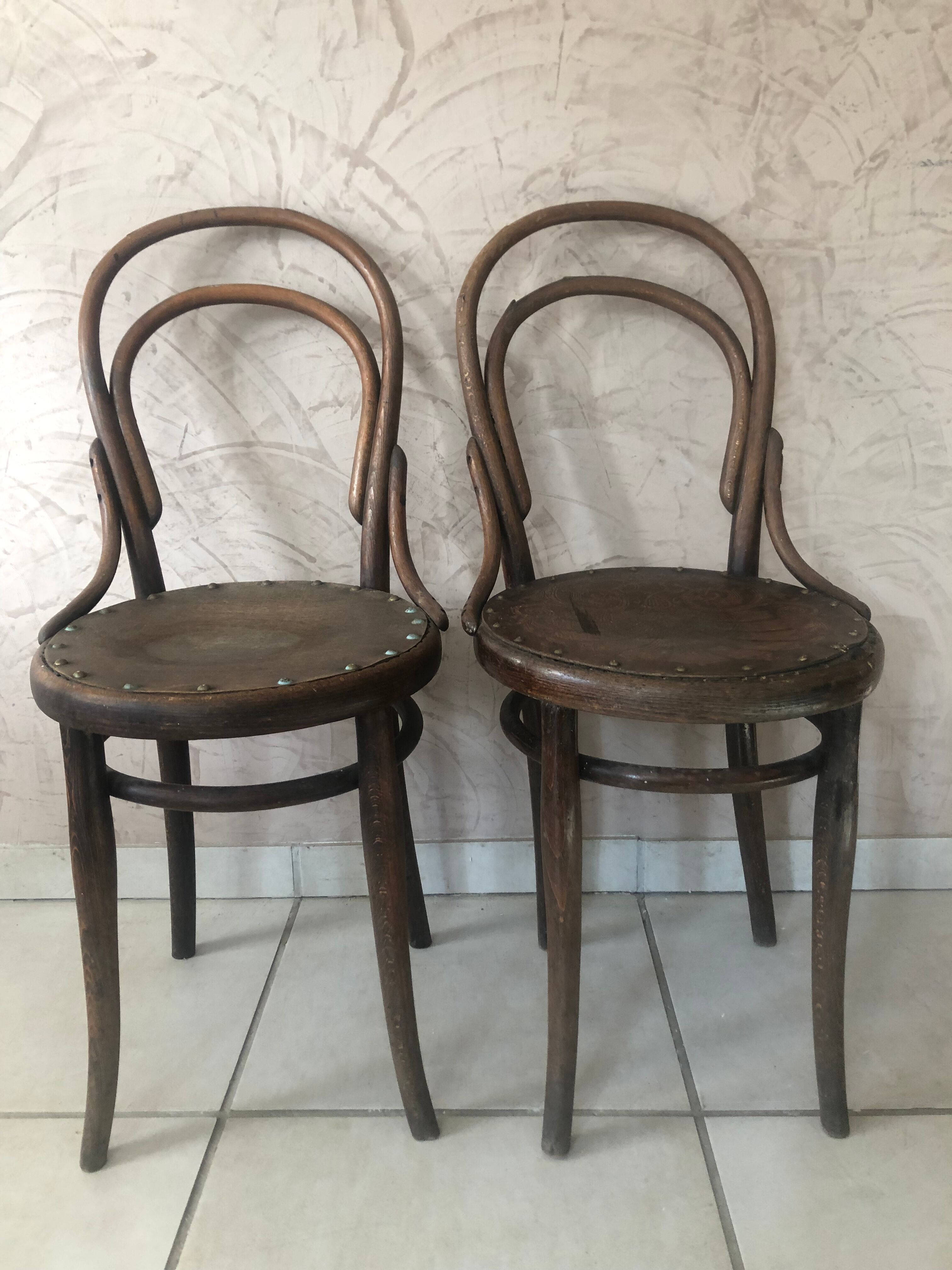 Pair of bistro chairs