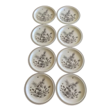 8 WH Grindley "Pinewood" dinner plates