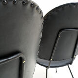 Set of chairs designed by W.H.Gispen for Kembo, 1950s, The Netherlands
