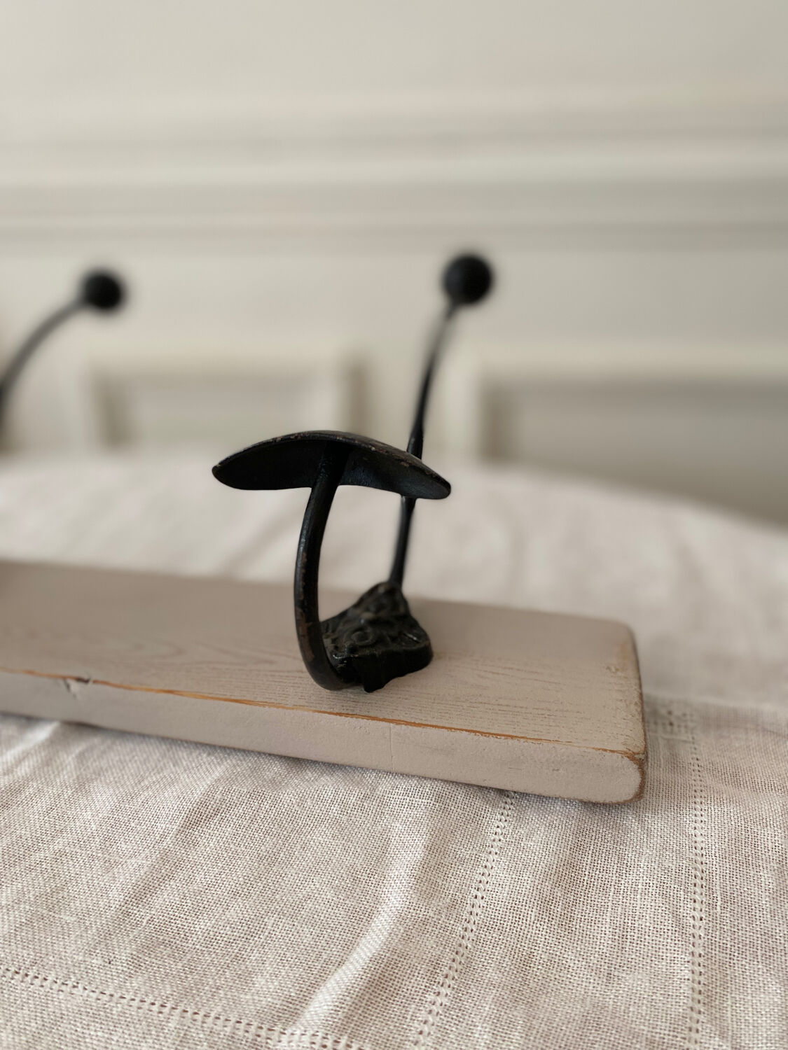 Hook 2 branches wood and metal