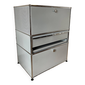 USM Haller Chest of Drawers in Matte Silver (latest generations)