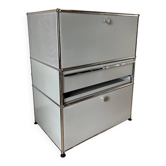 Commode USM Haller en Argent Mat (dernières générations)