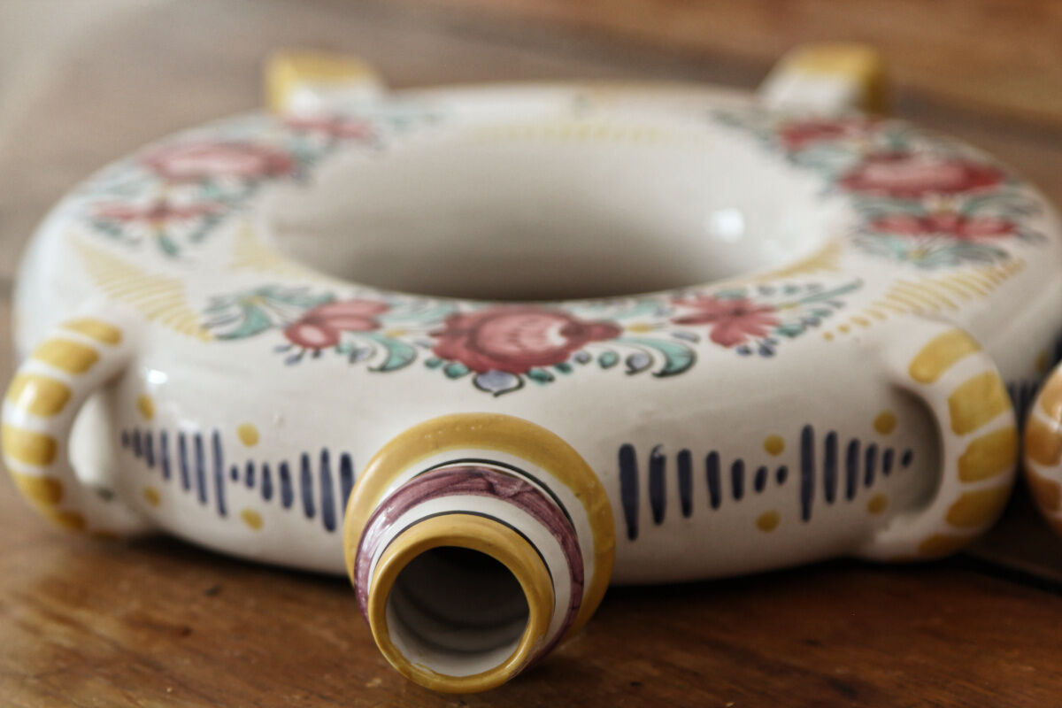 Set of 3 Slovak ceramic soliflores