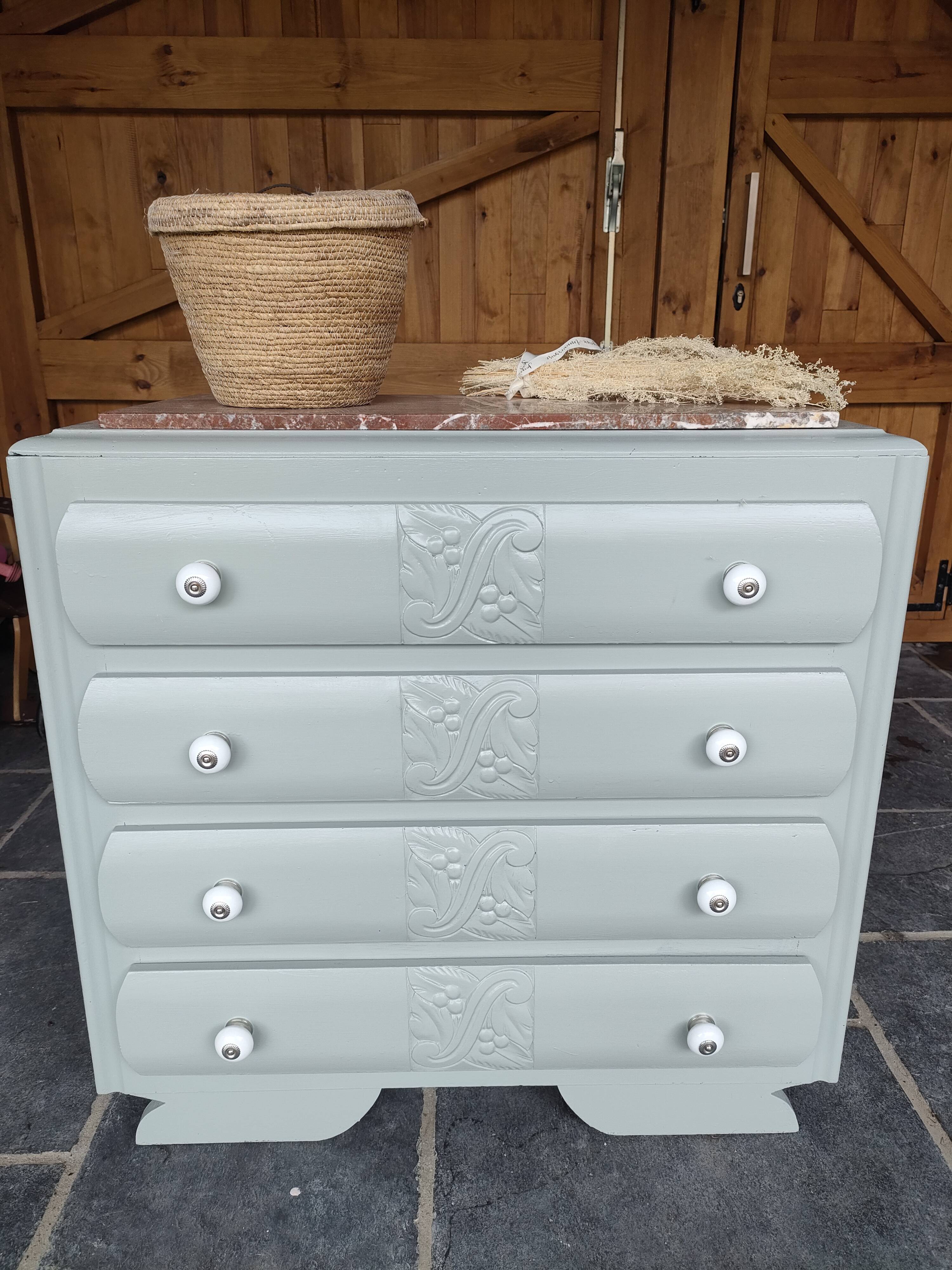 Commode vintage marbre