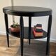 Gueridon console bois noir art déco