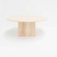 Table basse vintage travertine