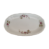 Plat ovale en porcelaine elfenbein porzellan bavaria crème décor roses anciennes et liseré dor