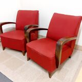 Paire de fauteuils bridge