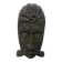 African tribal mask in carved wood - decorative ethnic art