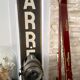 Paire de ski vintage en bois
