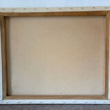 The flower market, oil on canvas signed Luga.