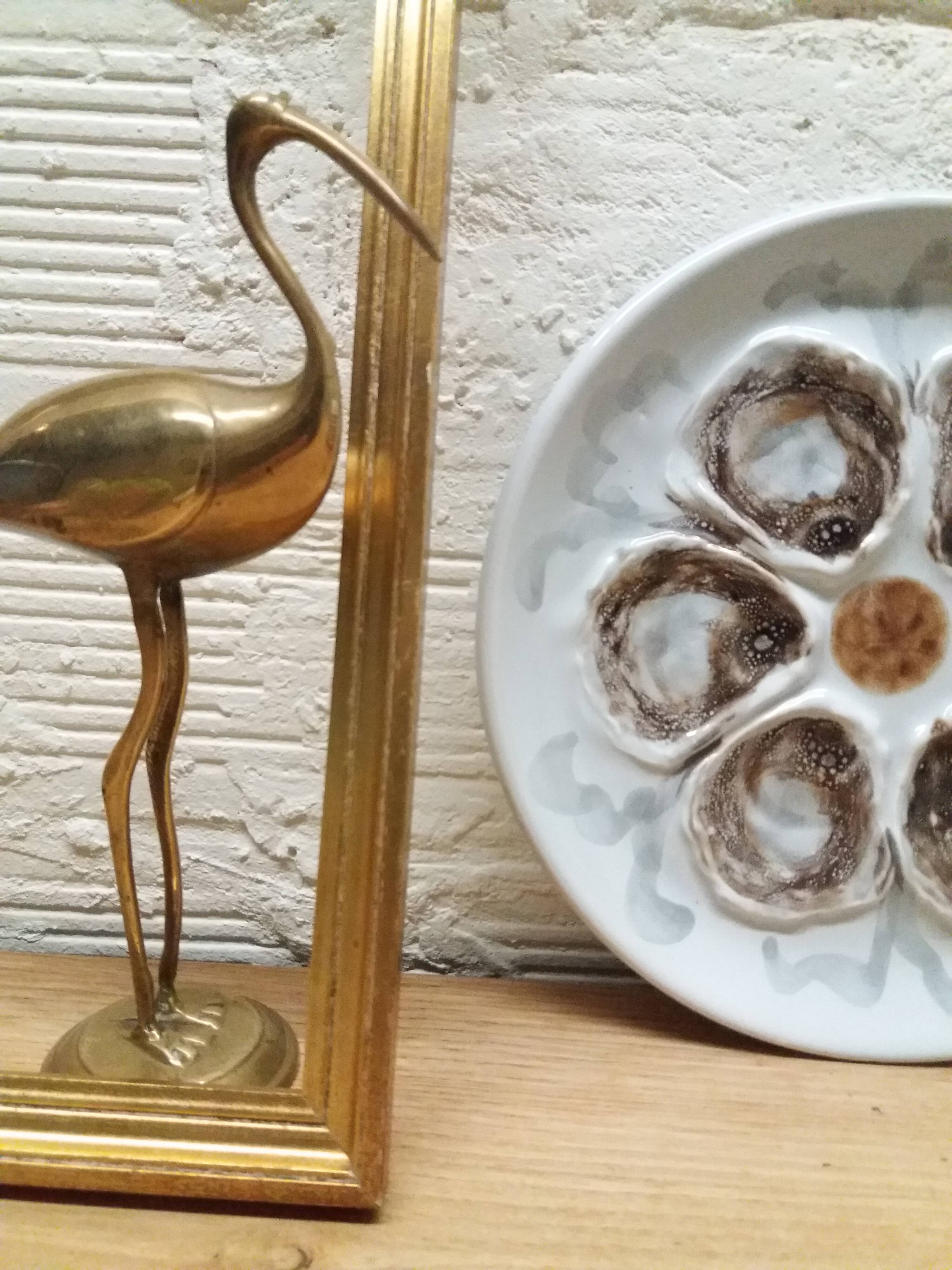 Set of 8 St Amand oyster plates