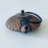 Ancient Japanese teapot in cast iron