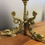 Empire style table mirror in gilded bronze