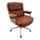 Fauteuil de bureau en cuir Lobby chair ES104 Eames Vitra