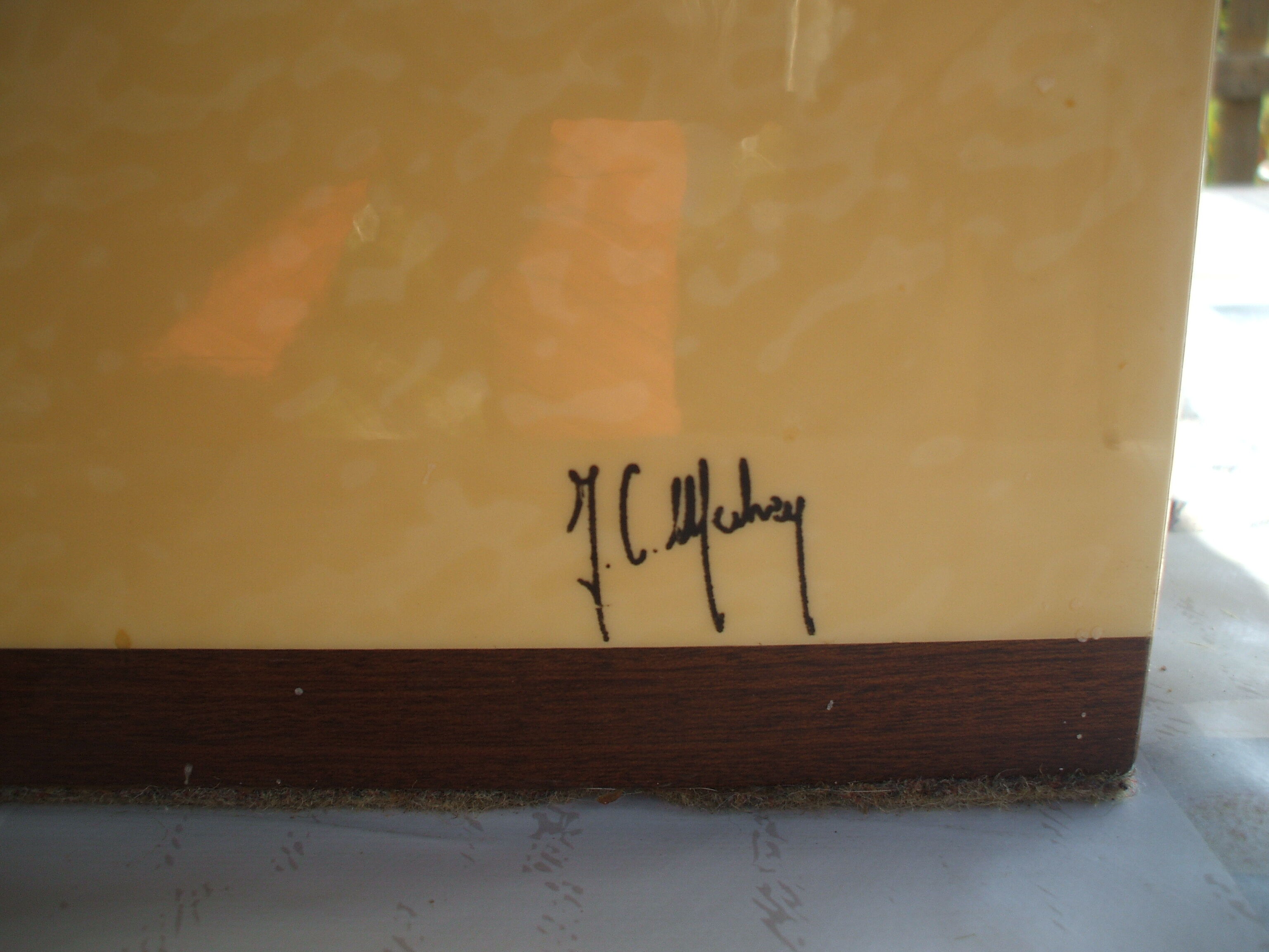 Table low Jean Claude Mahey design of the 1970s