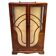 Small Art Deco display cabinet in walnut