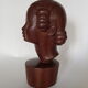 Wooden sculpture, "Young girl with macaroons" 30'