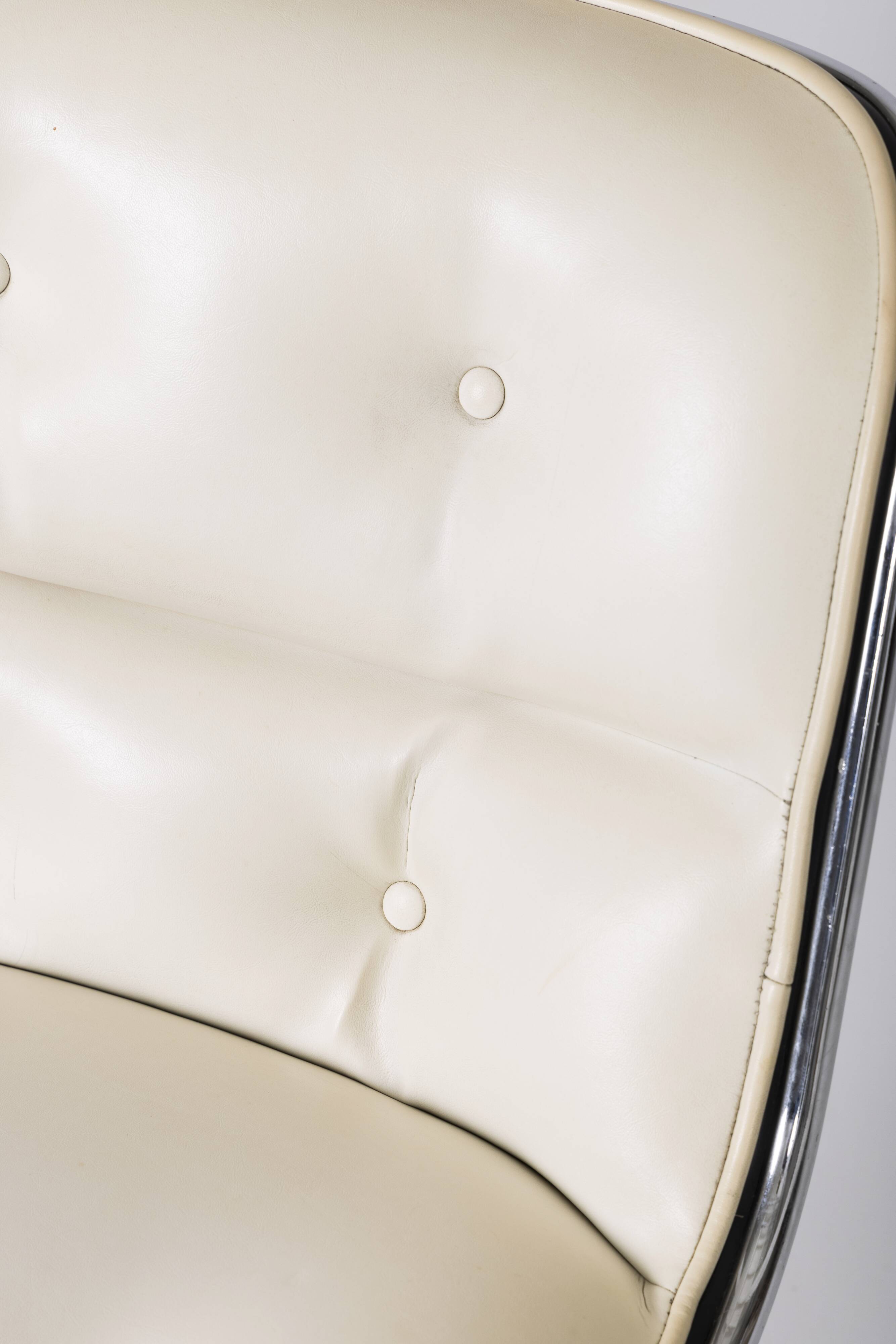 Charles Pollock leather armchair