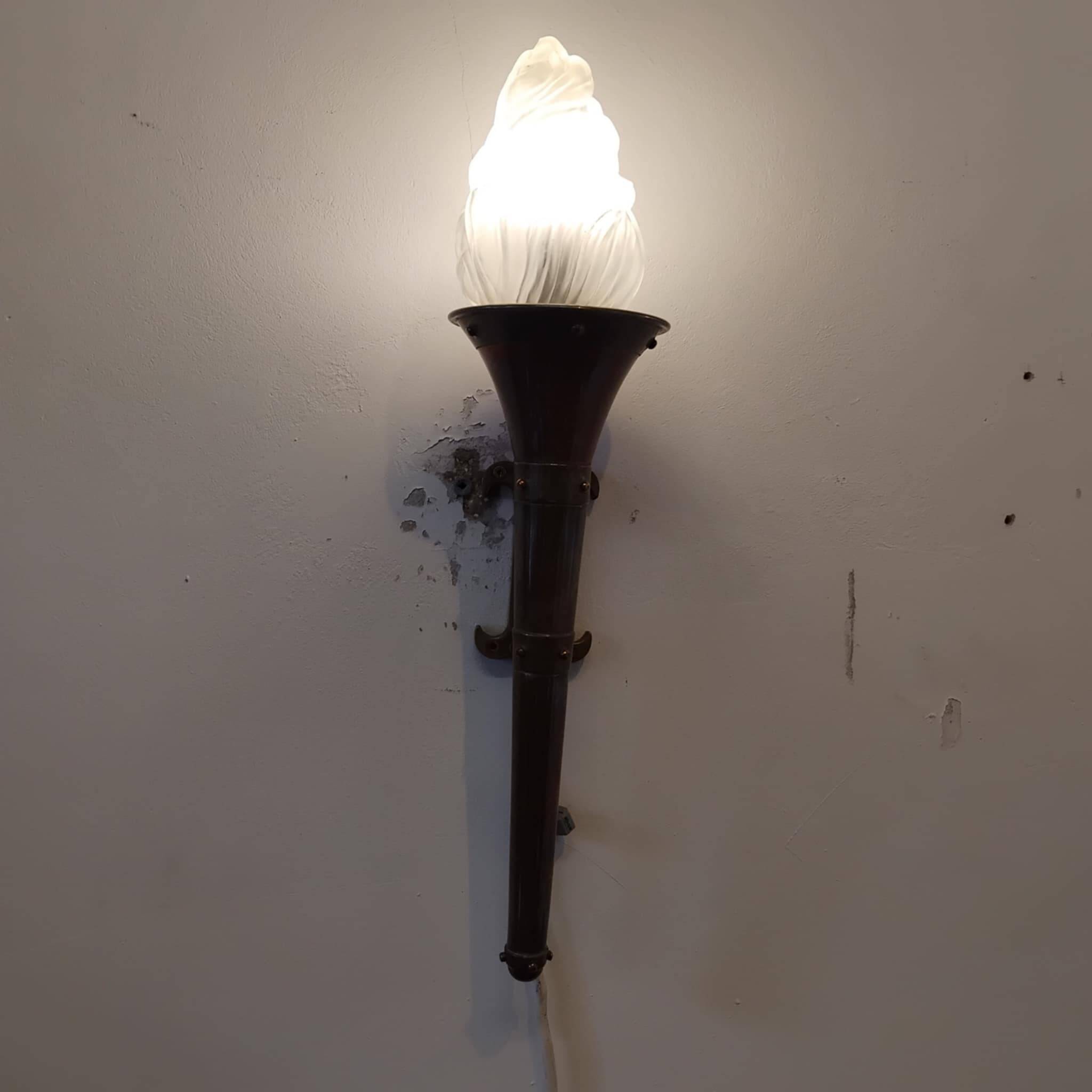 Pair of Flambeaux wall lights from the 50s/60s