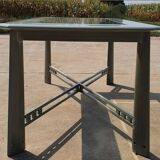 Vintage dining table Giorgetti Italian design pastel green