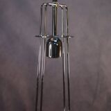 1970s orange lacquered metal designer pendant light