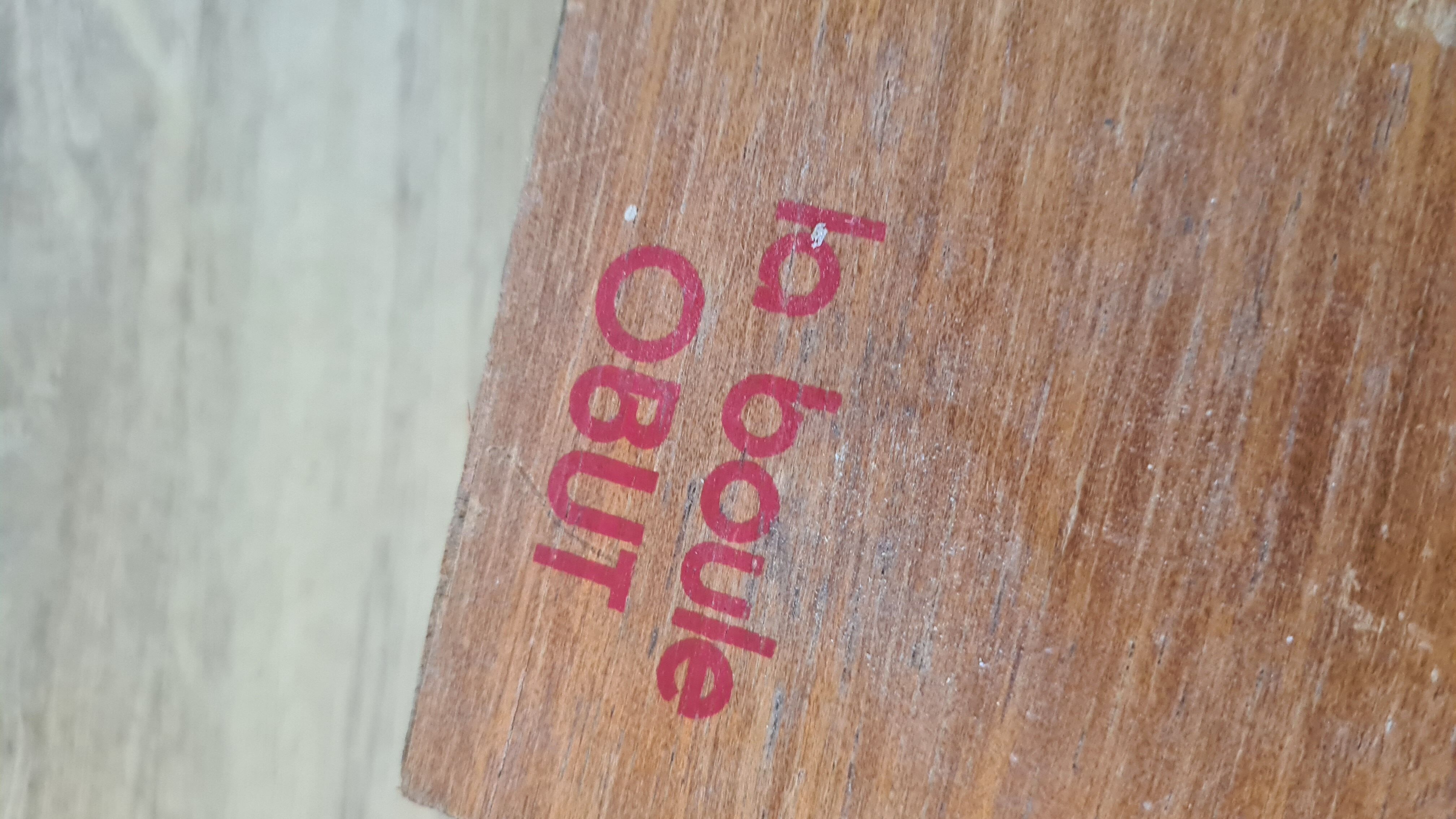 Old obut balls with original wooden box