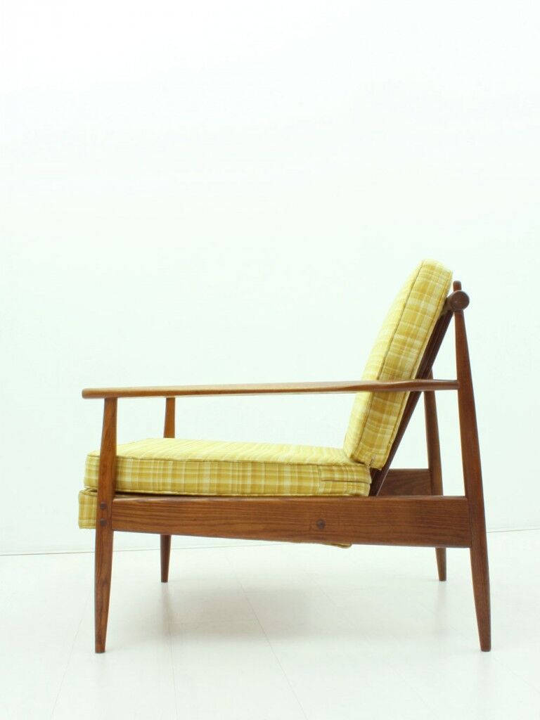 American ash wood easy chair, 1950s