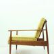 American ash wood easy chair, 1950s