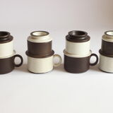 Ceramic filter coffee cups by Zaalberg Holland, 1960s.