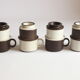 Ceramic filter coffee cups by Zaalberg Holland, 1960s.