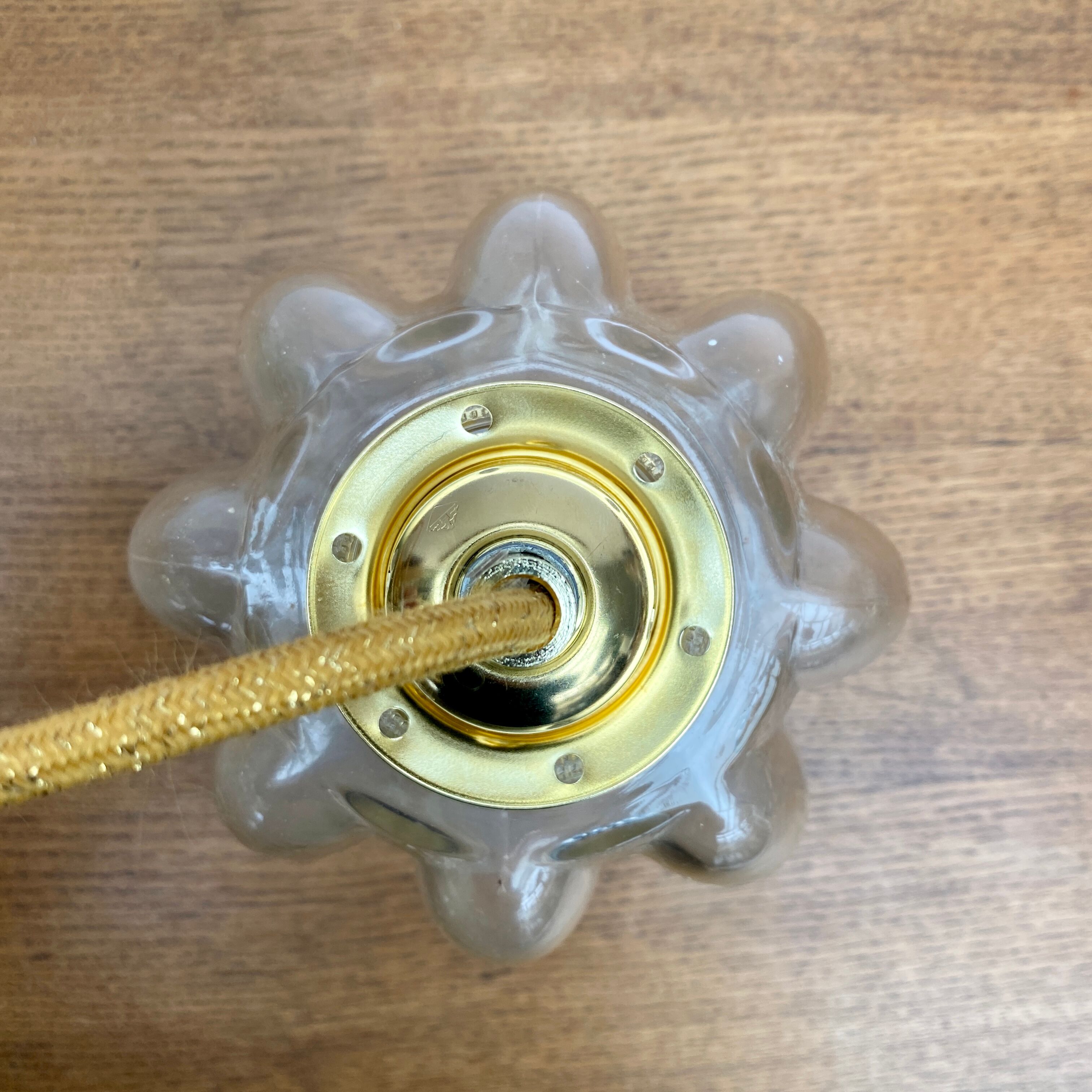 Vintage glass tulip walker