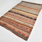 Turkish Anatolian Carpet, Vintage Pattern Rug, 163x259 Cm