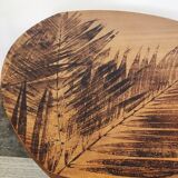 Wooden coffee table compass legs