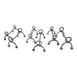 6 silver Christofle knife holders