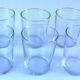 6 anciens verres gobelets Verre transparent