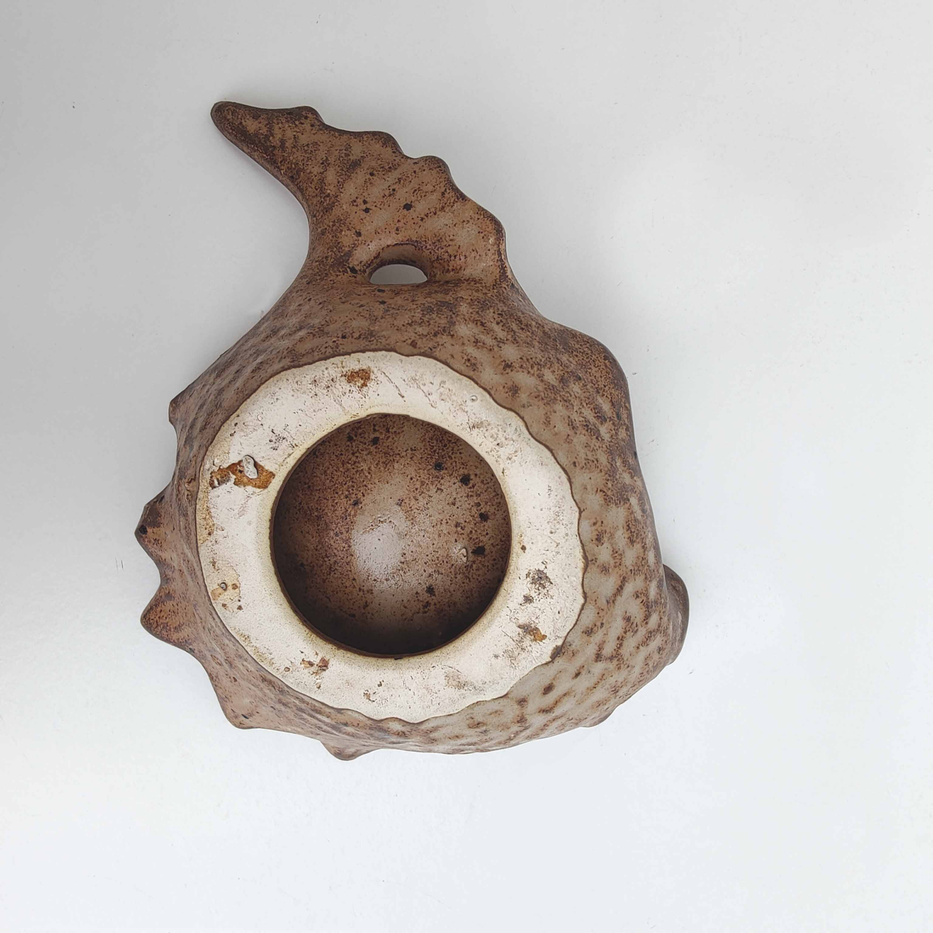 Ceramic ashtray zoomorphic fish