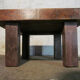 Rustic coffee table terracotta / terracotta coffee table
