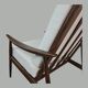 Fauteuil design scandinave 1960's