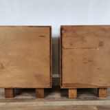 Art Decò Bedsides in Walnut