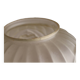 Vase boule en verre art deco aux roses
