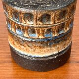 Ceramic vase from the Danish modern mid-century studio, 1960s.