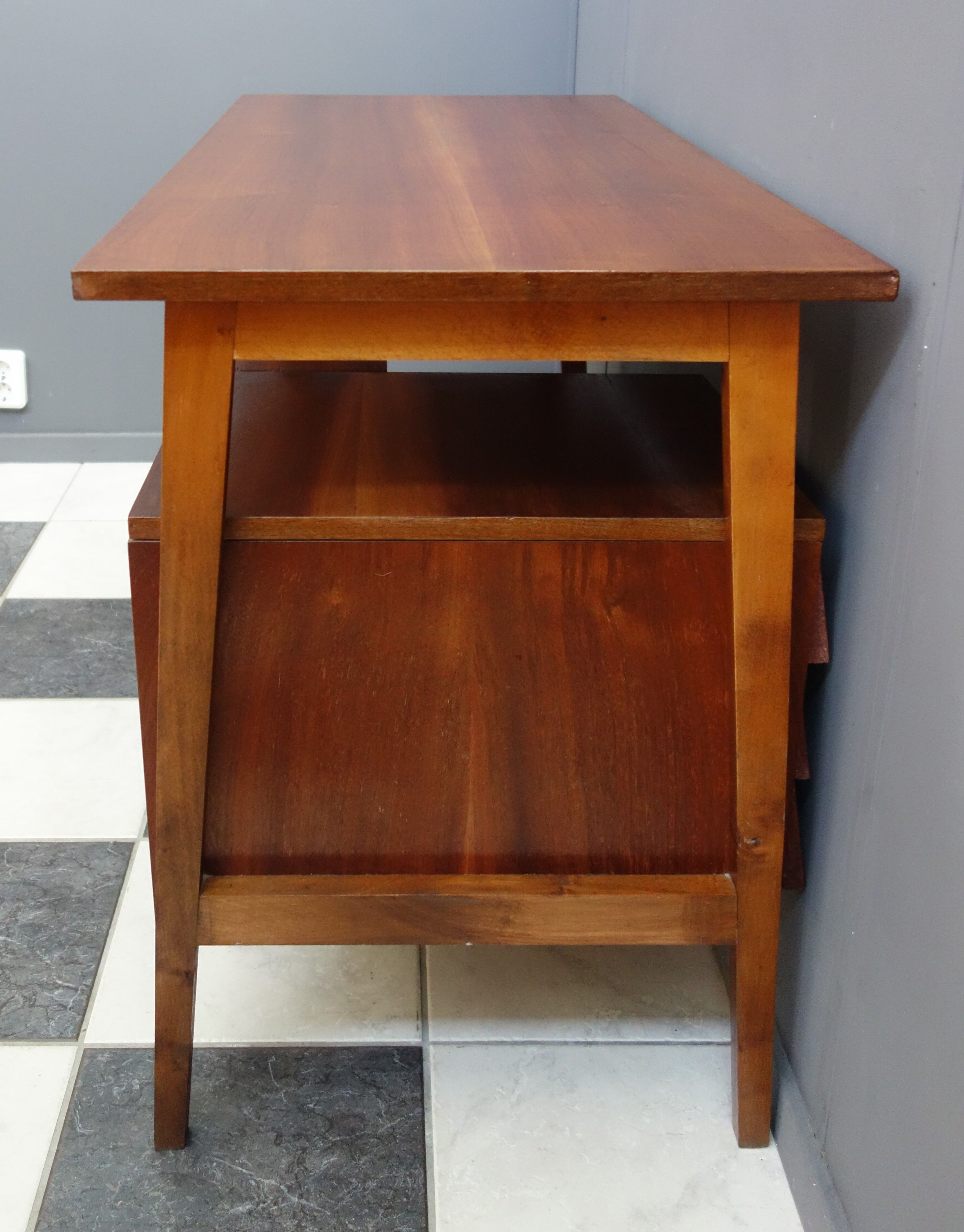 Scandinavian style wood desk 1960s