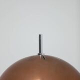 A pair of 1970s table lamps featuring mushroom-shaped shades