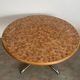 Table en bois marqueté et bois, design Dieter Waeckerlin Idealheim, années 70