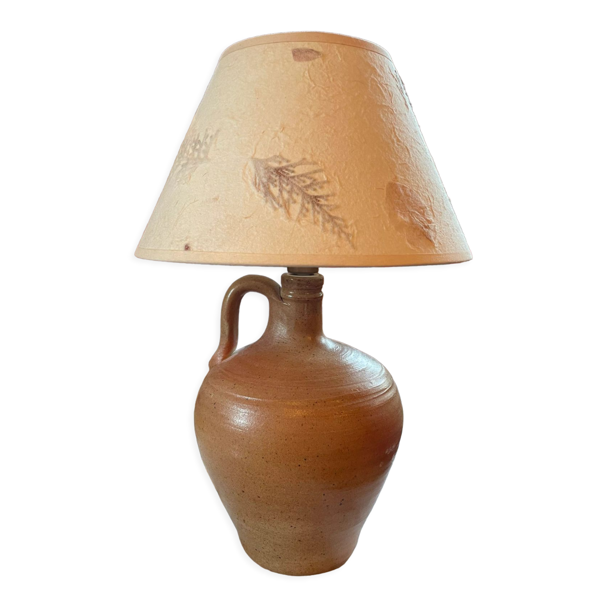 Vintage stoneware lamp
